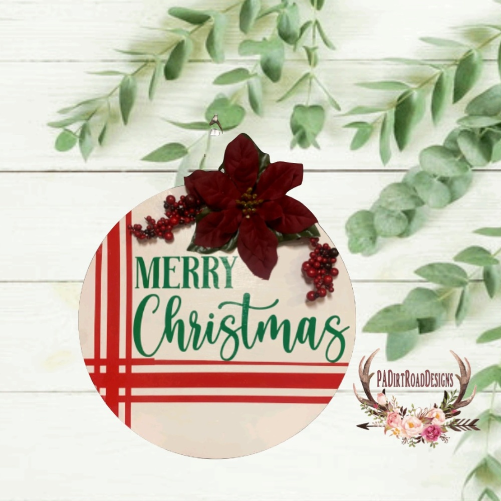 Christmas door hanger